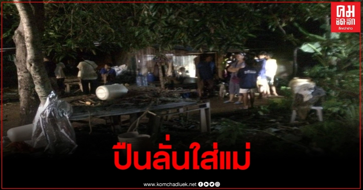 ลูกชายทะเลาะกับเมียคว้าปืนไล่ปืนเกิดลั่นไปโดนแม่ตัวเองดับ ลูกชายทะเลาะกับเมียคว้าปืนไล่ปืนเกิดลั่นไปโดนแม่ตัวเองดับ