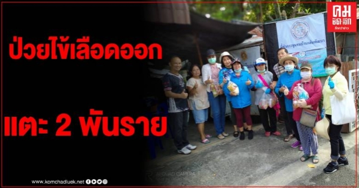 เชียงใหม่พบผู้ป่วยไข้เลือดออกเกือบ 2 พันราย ดับ 1 อสม.ระดมลงชุมชนกำจัดลูกน้ำยุงลาย เชียงใหม่พบผู้ป่วยไข้เลือดออกเกือบ 2 พันราย ดับ 1 อสม.ระดมลงชุมชนกำจัดลูกน้ำยุงลาย