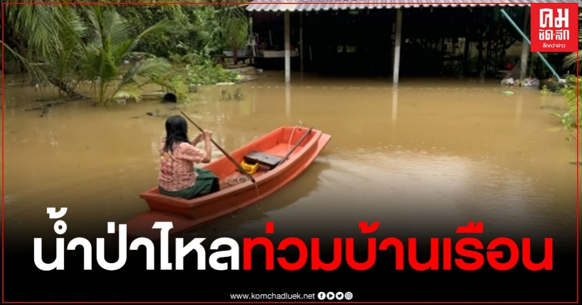 ฝนตกหนักทั้งคืน จ.ตราดน้ำป่าไหลท่วมบ้านเรือน ฝนตกหนักทั้งคืน จ.ตราดน้ำป่าไหลท่วมบ้านเรือน