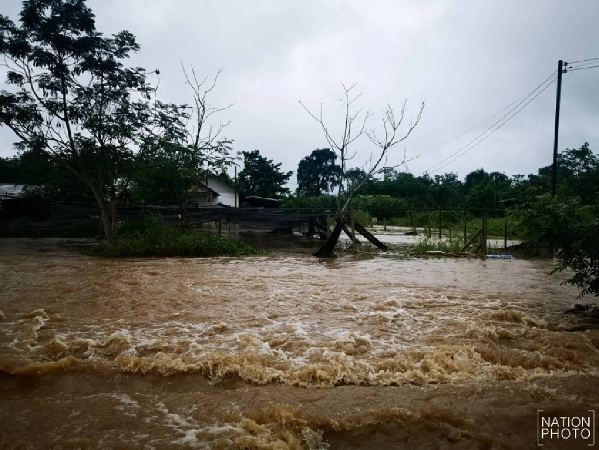 ปากช่อง​อ่วม​ น้ำป่าเขาใหญ่ทะลัก​ อพยพ​ 5 หมู่บ้าน​