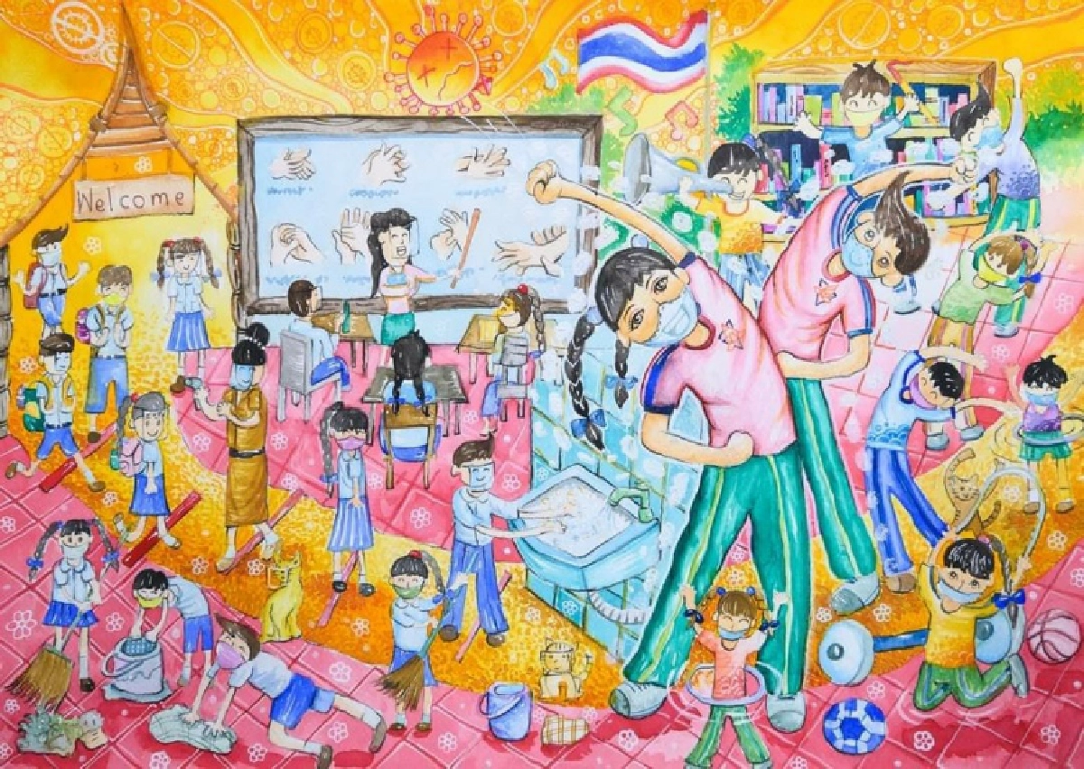 มูลนิธิเอสซีจีมอบรางวัลประกวดวาดภาพระบายสี "เด็กไทยสู้ภัยโควิด" (Thai Kids Fight COVID)