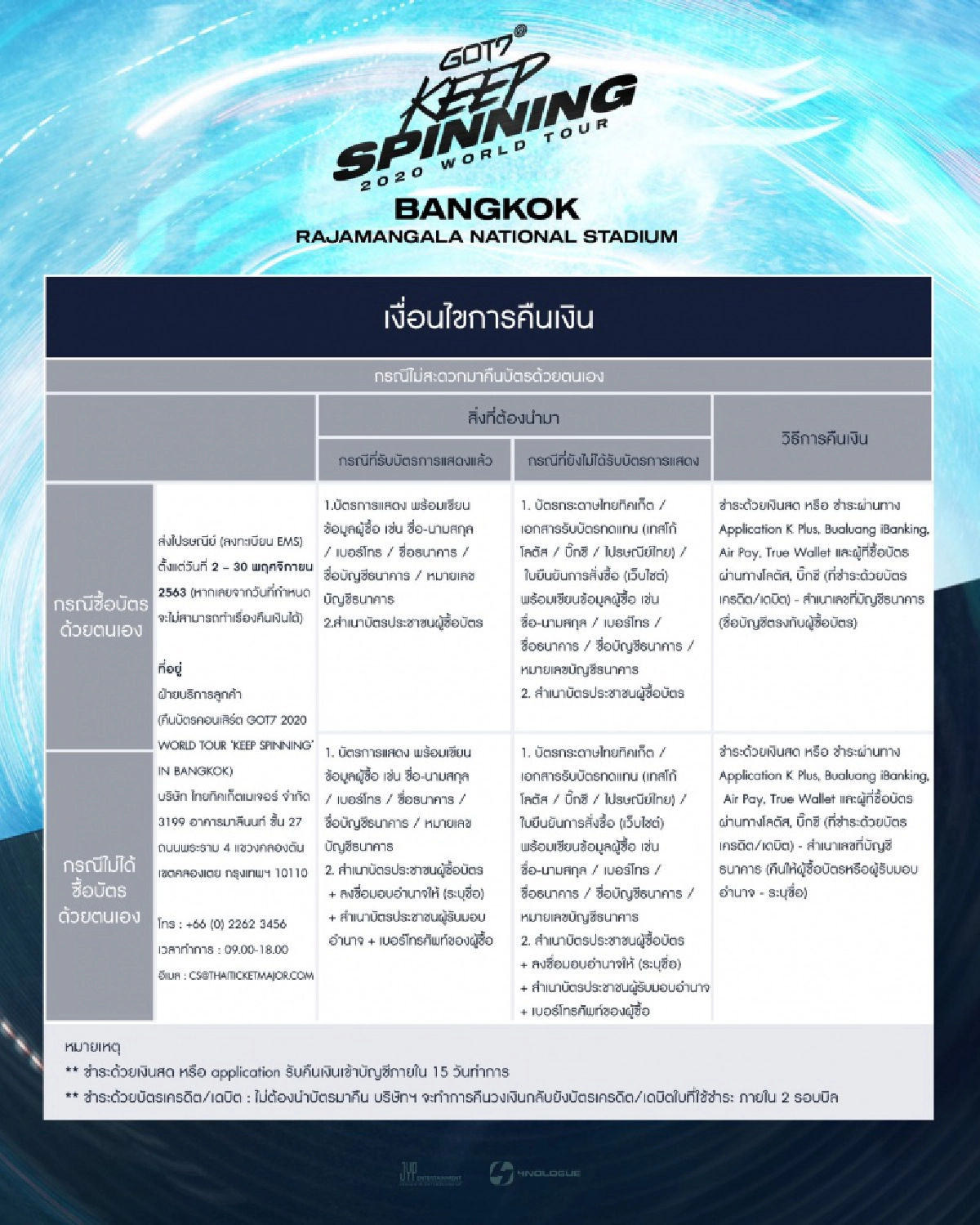 สาวก อากาเซ เศร้า ต้นสังกัดประกาศเลื่อนคอนเสิร์ต GOT7 ไร้กำหนด