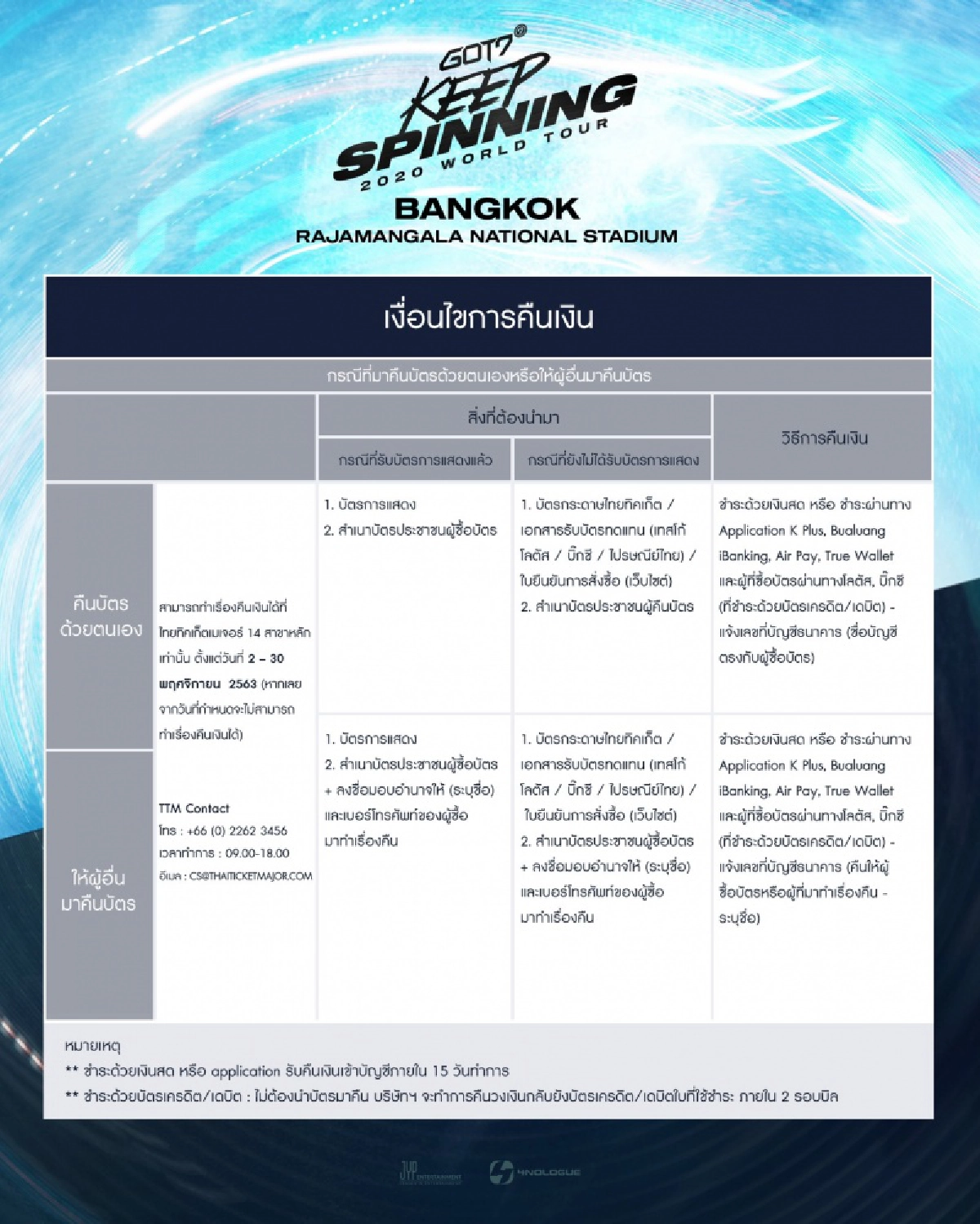 สาวก อากาเซ เศร้า ต้นสังกัดประกาศเลื่อนคอนเสิร์ต GOT7 ไร้กำหนด
