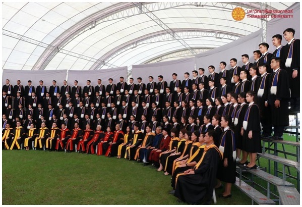 เปิดภาพ..วันซ้อมใหญ่พิธีพระราชทานปริญญาบัตร 'ธรรมศาสตร์'