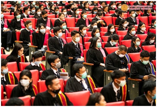 เปิดภาพ..วันซ้อมใหญ่พิธีพระราชทานปริญญาบัตร 'ธรรมศาสตร์'