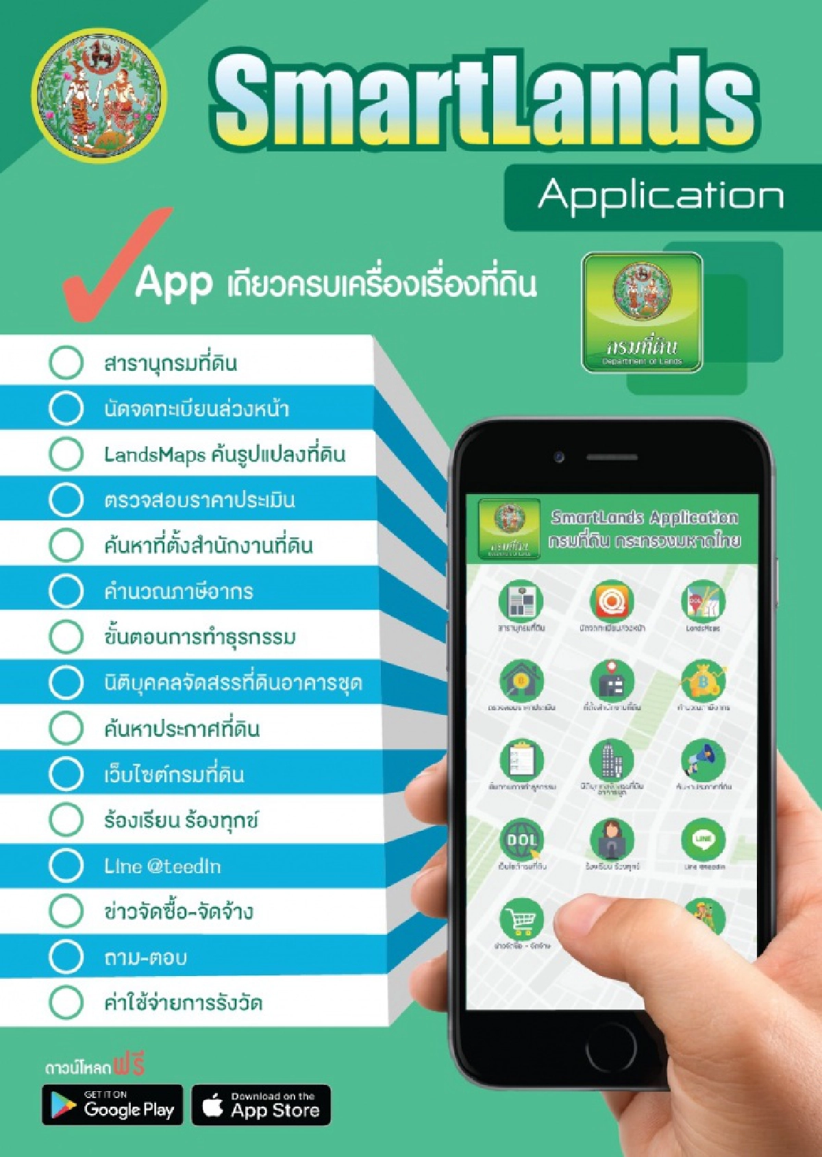 SMARTLANDS แอปพลิเคชั่น : ครบเครื่องเรื่องที่ดิน 