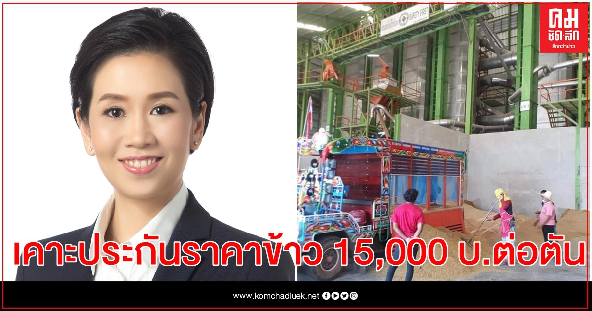 รัฐบาลดันยุทธศาสตร์ข้าว เคาะประกันราคา15,000ต่อตัน