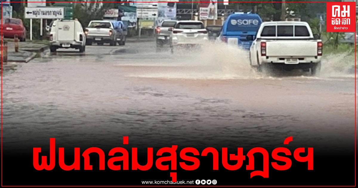 ฝนถล่มสุราษฎร์ฯ จังหวัดออกหนังสือด่วนแจ้งเตือนประชาชน ฝนถล่มสุราษฎร์ฯ จังหวัดออกหนังสือด่วนแจ้งเตือนประชาชน