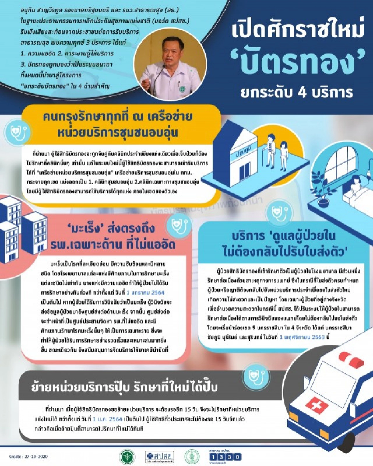 "อนุทิน ชาญวีรกูล" คีย์แมนสำคัญยกระดับบัตรทอง