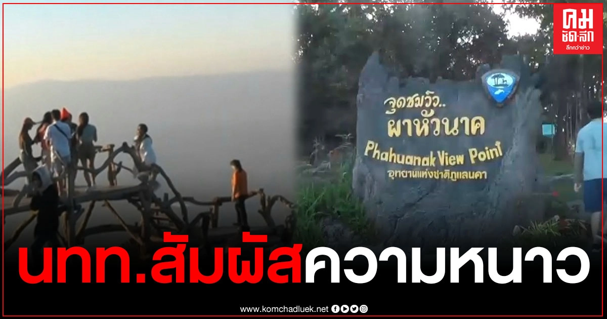 เปิดภาพบรรยากาศ นทท.แห่ออกมาสัมผัสความหนาว บนมอหินขาวผาหัวนาค กันอย่างคึกคัก เปิดภาพบรรยากาศ นทท.แห่ออกมาสัมผัสความหนาว บนมอหินขาวผาหัวนาค กันอย่างคึกคัก