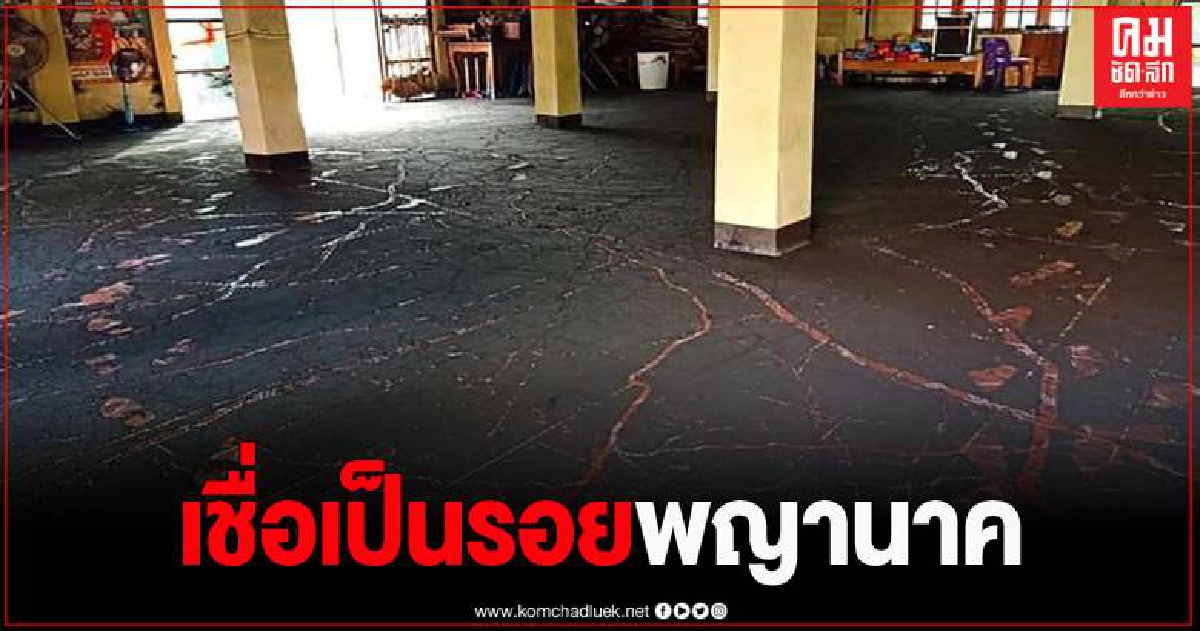 แตกตื่น พบรอยประหลาดในศาลาการเปรียญ ชาวบ้านเชื่อเป็นรอยพญานาค แตกตื่น พบรอยประหลาดในศาลาการเปรียญ ชาวบ้านเชื่อเป็นรอยพญานาค