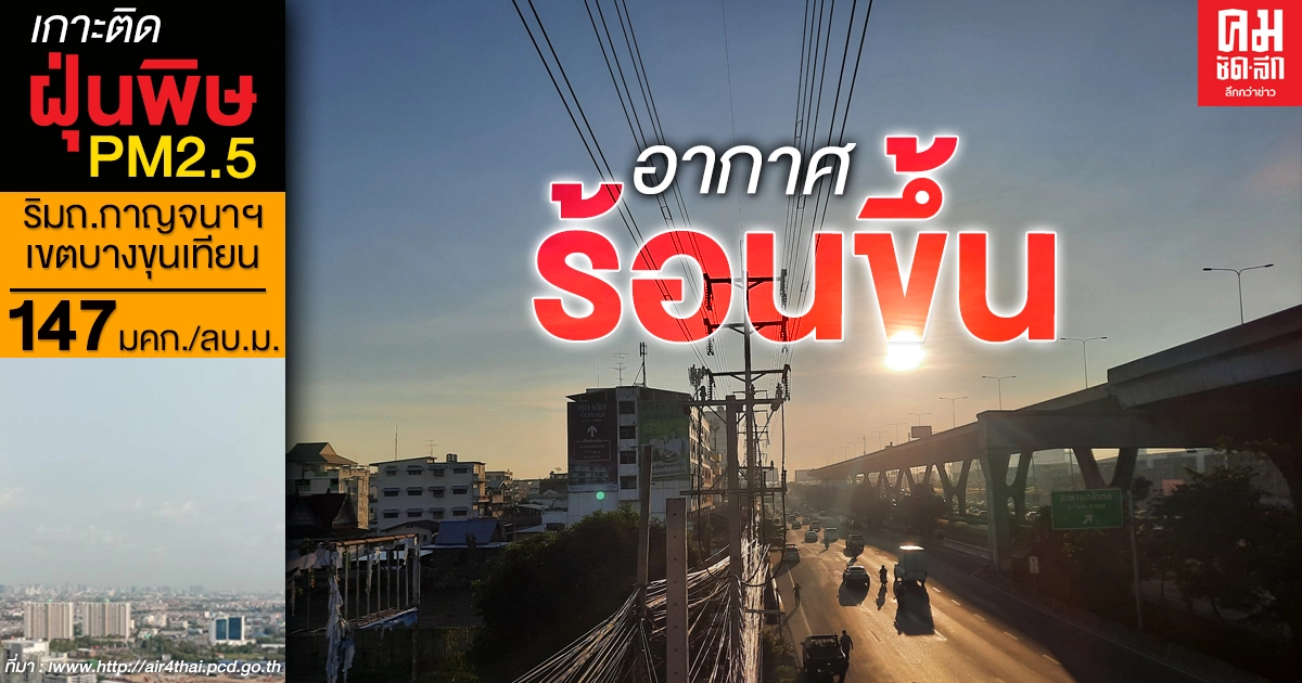 ร้อนซะแล้ว ไทยตอนบนอุณหภูมิสูงขึ้น กทม.มีหมอกบางในตอนเช้า ภาคใต้ฝนตก ร้อนซะแล้ว ไทยตอนบนอุณหภูมิสูงขึ้น กทม.มีหมอกบางในตอนเช้า ภาคใต้ฝนตก