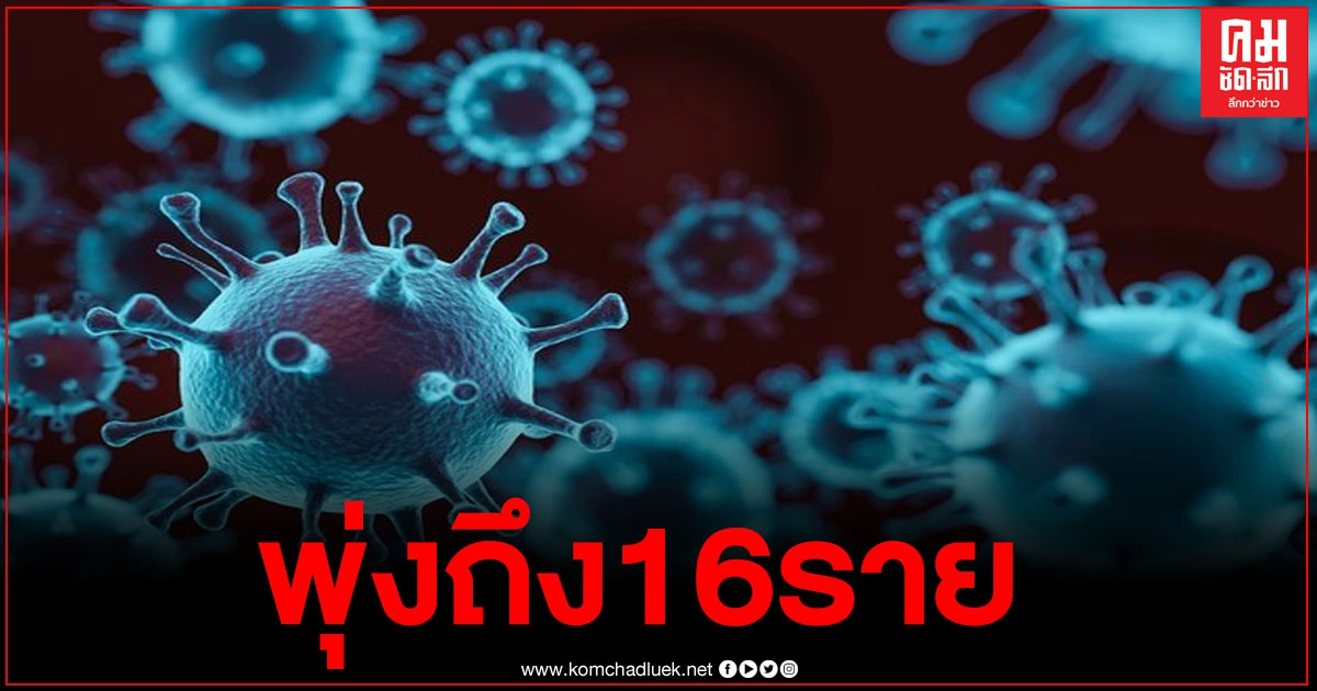 ศบค.รายงาน พบผู้ติดเชื้อใหม่วันนี้พุ่งถึง16ราย มาจากประเทศตุรกีมากสุด