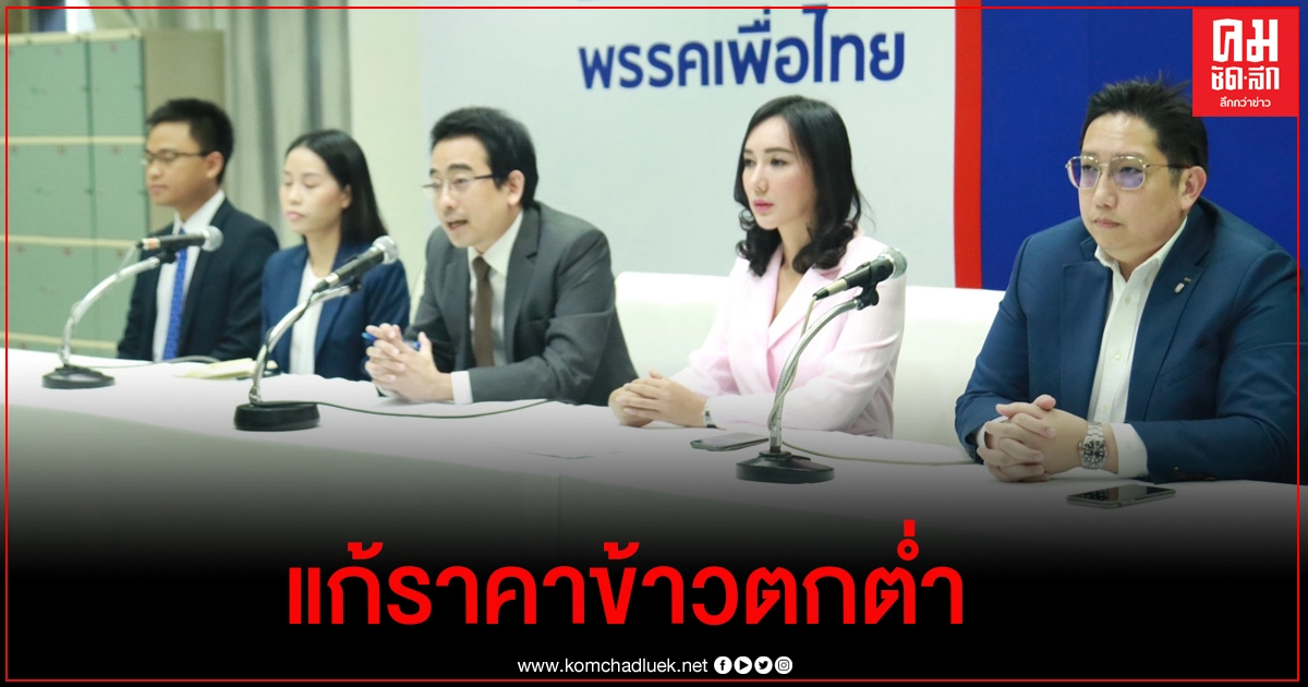 "ศูนย์นโยบายเพื่อไทย" แนะทางแก้ราคาข้าวตกต่ำ "ศูนย์นโยบายเพื่อไทย" แนะทางแก้ราคาข้าวตกต่ำ