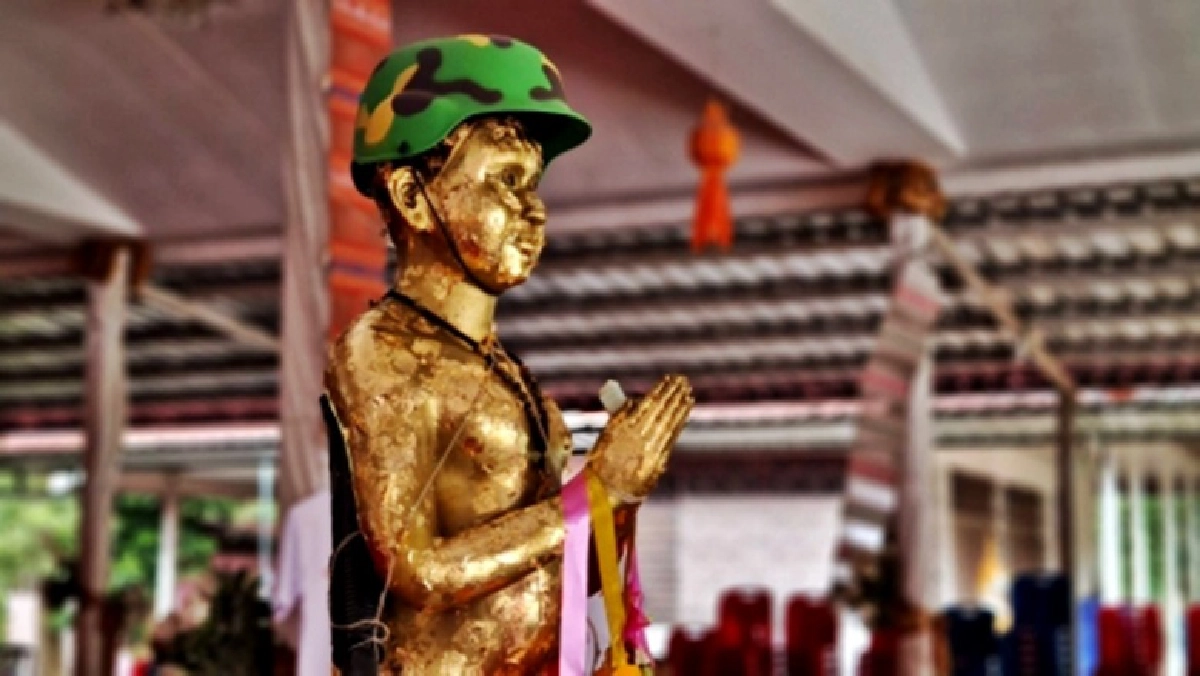 งวดที่แล้วได้โชค คนดวงเฮงแห่แก้บน "ไอ้ไข่" ที่วัดป่าพรหมยาน จ.ฉะเชิงเทรา