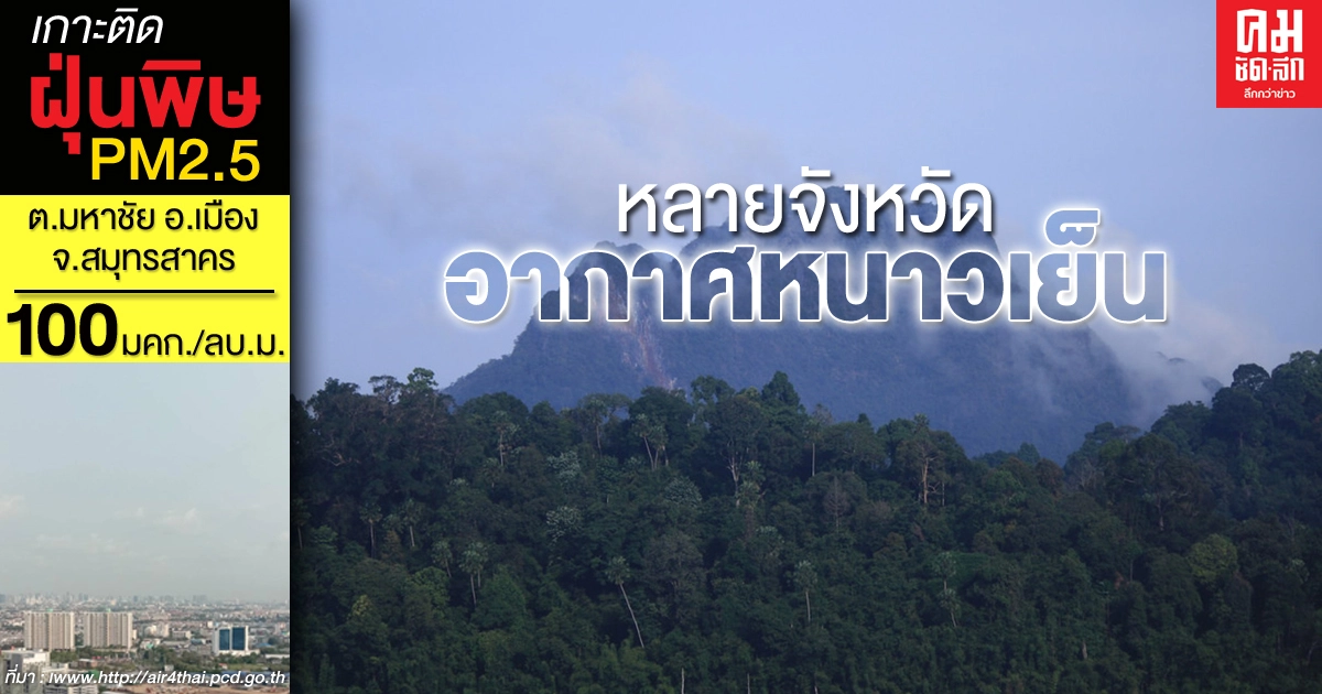 กรมอุตุฯ เผยหลายจังหวัดมีอากาศหนาวเย็นและมีลมแรง กรมอุตุฯ เผยหลายจังหวัดมีอากาศหนาวเย็นและมีลมแรง