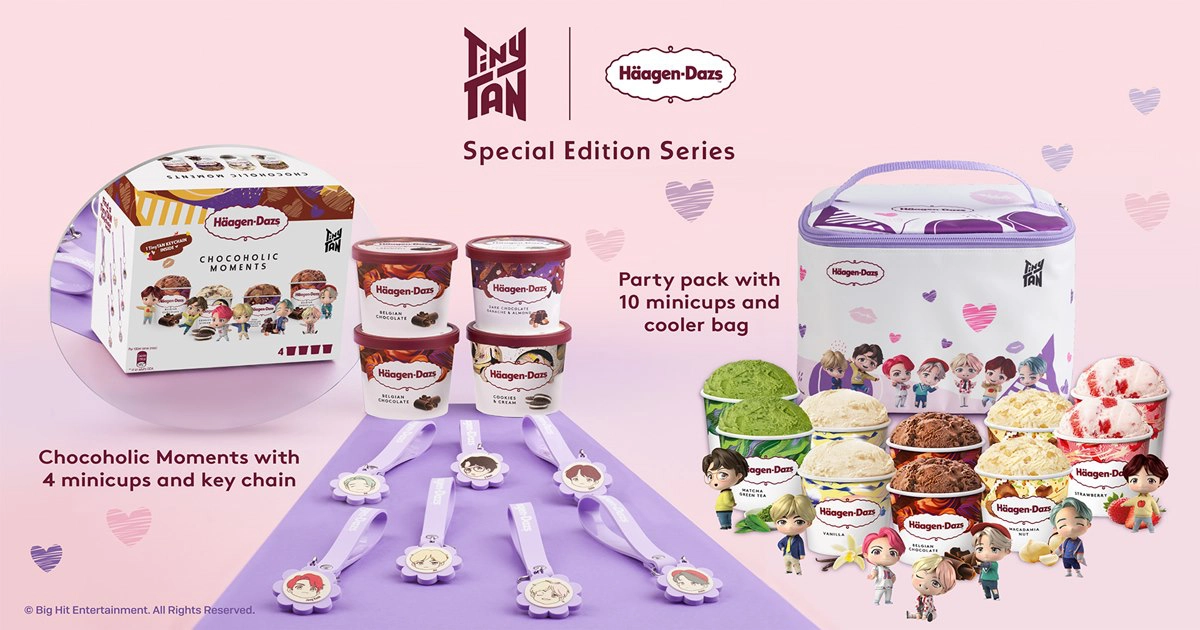 Together is Better with TinyTAN แชร์ความสุขไปให้สุดกับ Häagen-Dazs  แบบมัลติแพคและไอศกรีมไบท์สินค้าใหม่ล่าสุด