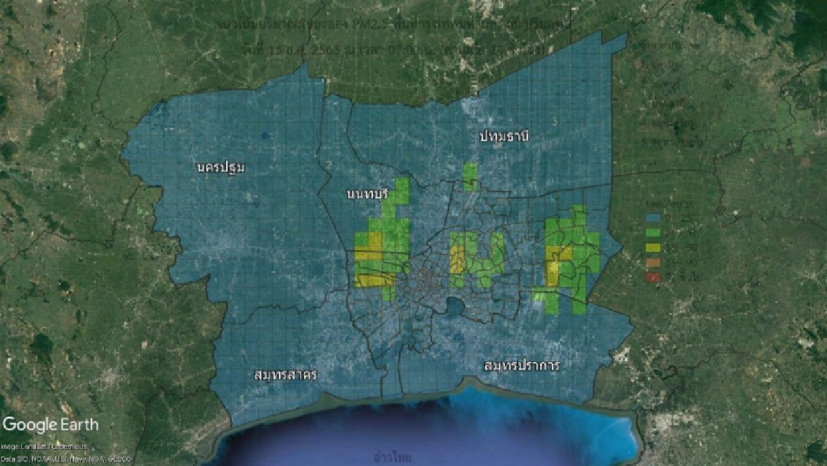 ฝุ่นละอองทั่วกรุงฯ เกินมาตราฐาน 26 พื้นที่