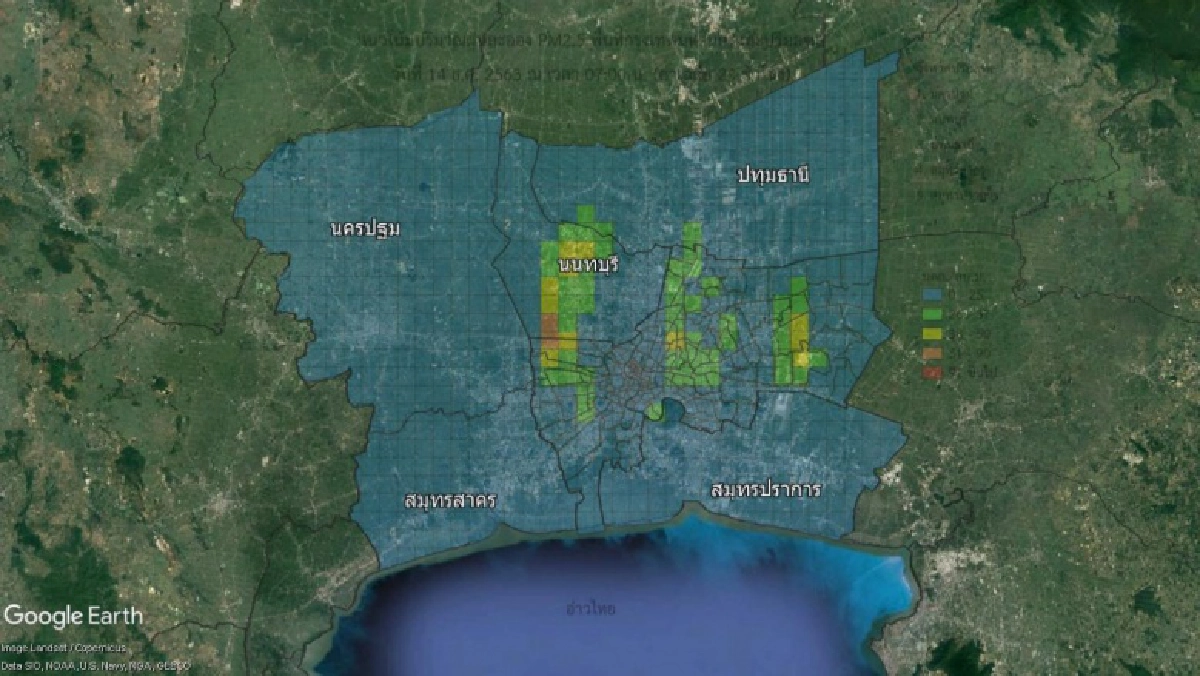 ฝุ่นละอองทั่วกรุงฯ เกินมาตราฐาน 26 พื้นที่