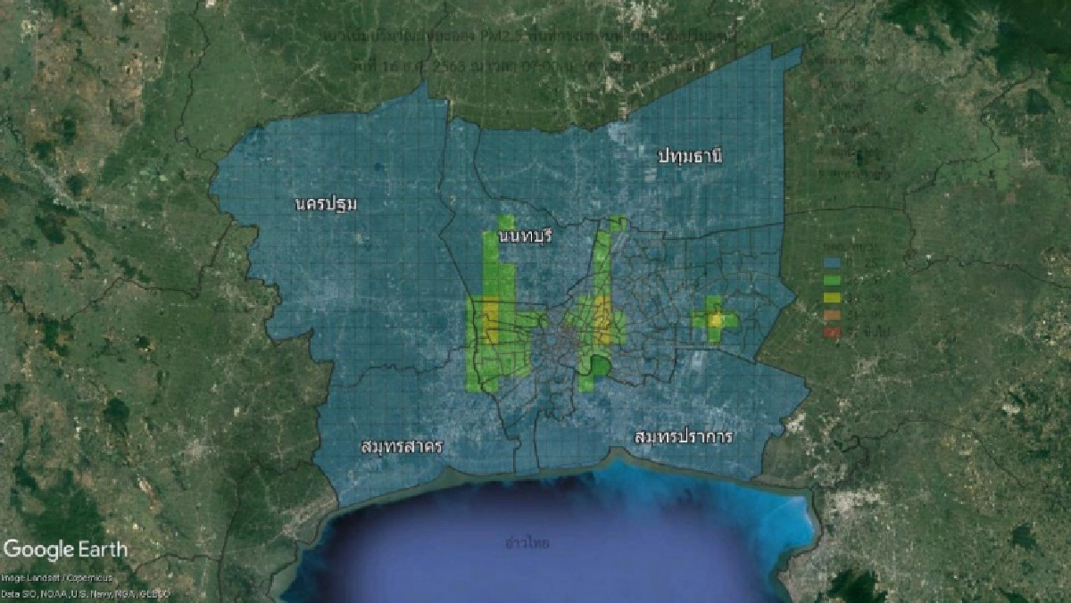 ฝุ่นละอองทั่วกรุงฯ เกินมาตราฐาน 26 พื้นที่