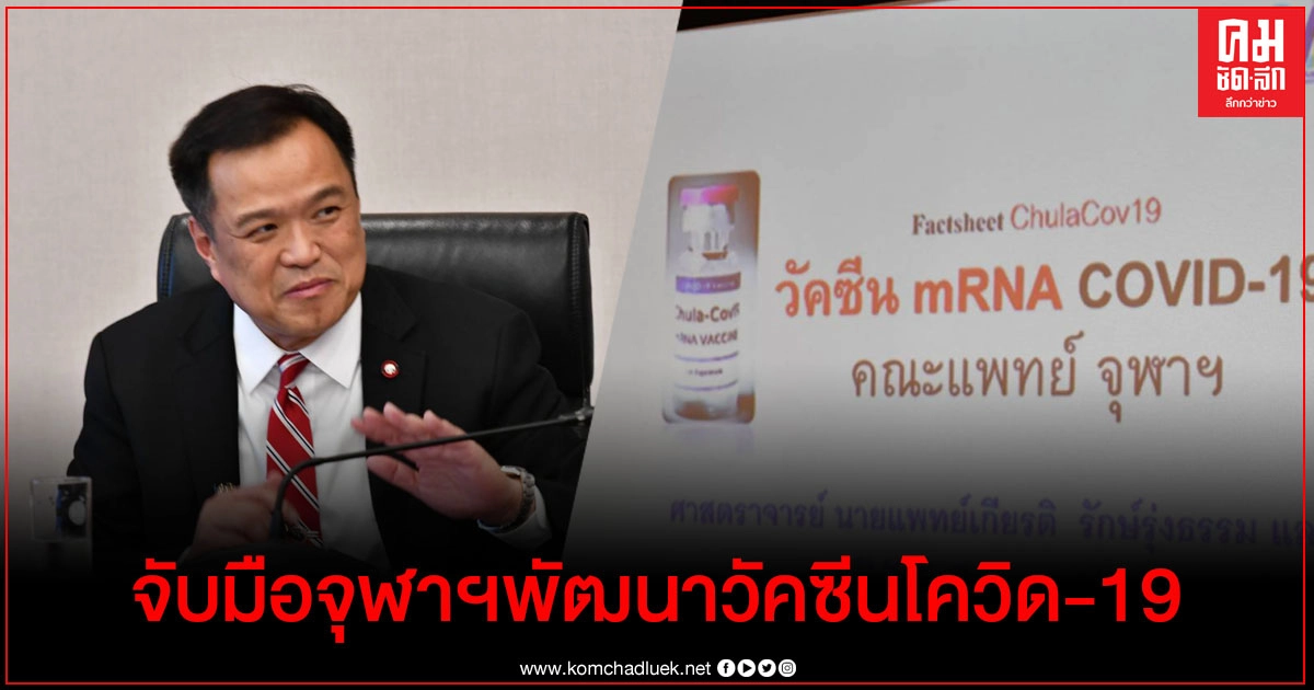 สธ.หารือร่วมคณะแพทยศาสตร์ จุฬาฯ วางแผนพัฒนาและสนับสนุนวัคซีนโควิด 19 สธ.หารือร่วมคณะแพทยศาสตร์ จุฬาฯ วางแผนพัฒนาและสนับสนุนวัคซีนโควิด 19