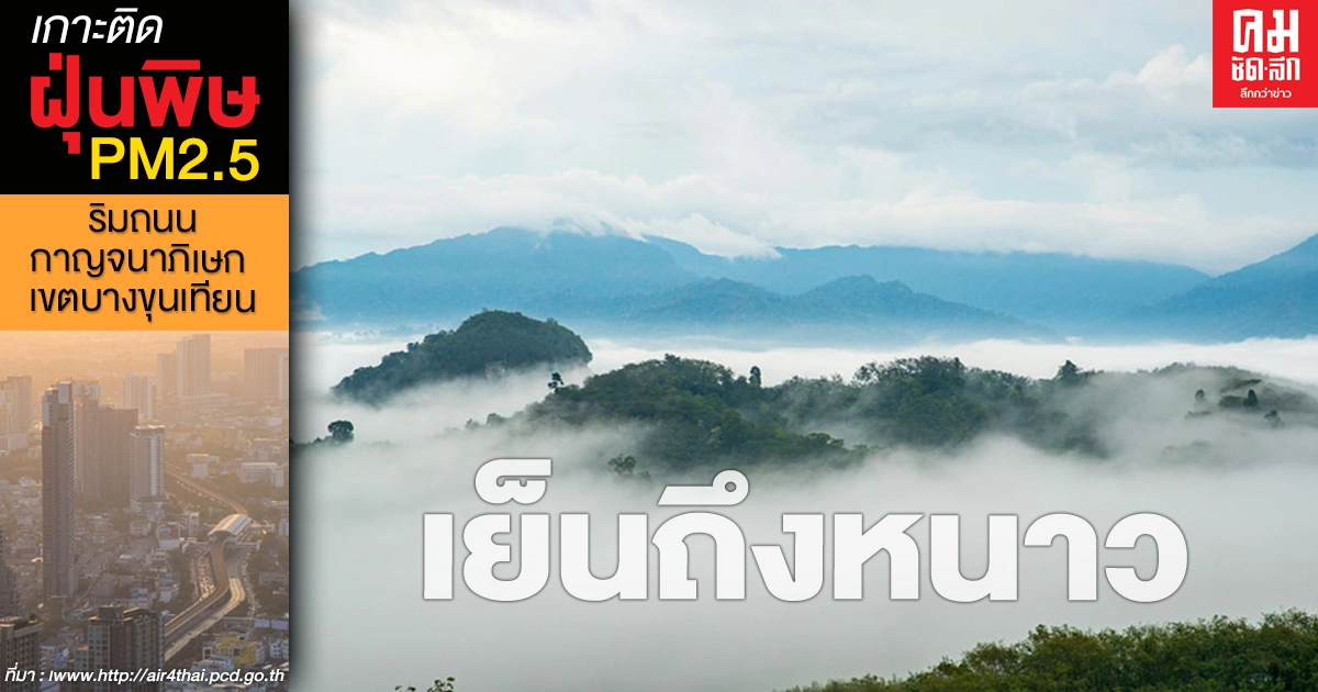 ทั่วไทยอุณหภูมิลดลงอากาศเย็นถึงหนาว 11 จังหวัดภาคใต้มีฝนฟ้าคะนอง ทั่วไทยอุณหภูมิลดลงอากาศเย็นถึงหนาว 11 จังหวัดภาคใต้มีฝนฟ้าคะนอง