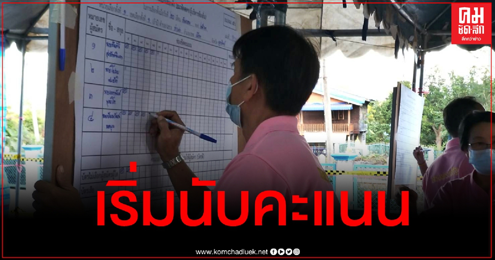 อุตรดิตถ์ปิดหีบ เริ่มนับคะแนน "ชัยศิริ" แชมป์เก่านำโด่ง