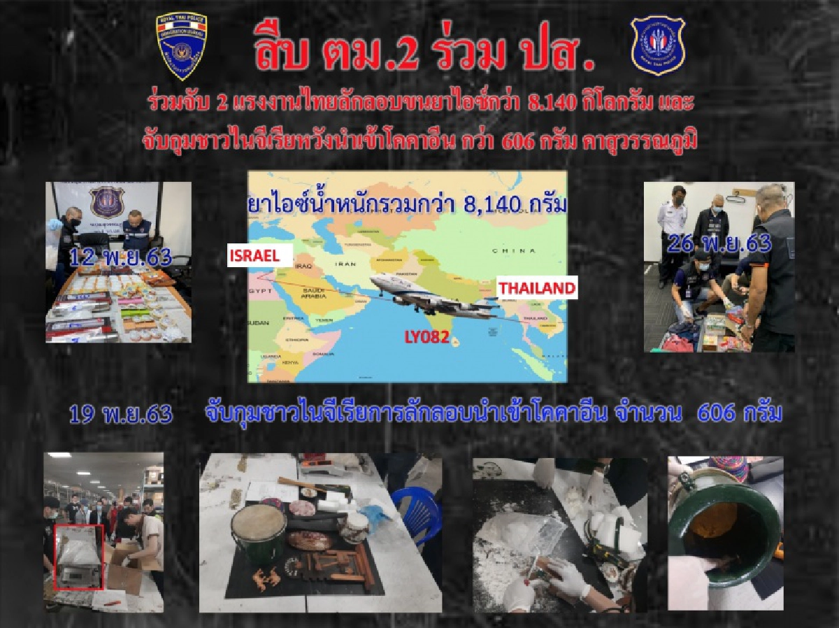 ตม.โชว์ผลงาน จับไอซ์ 8 กก.