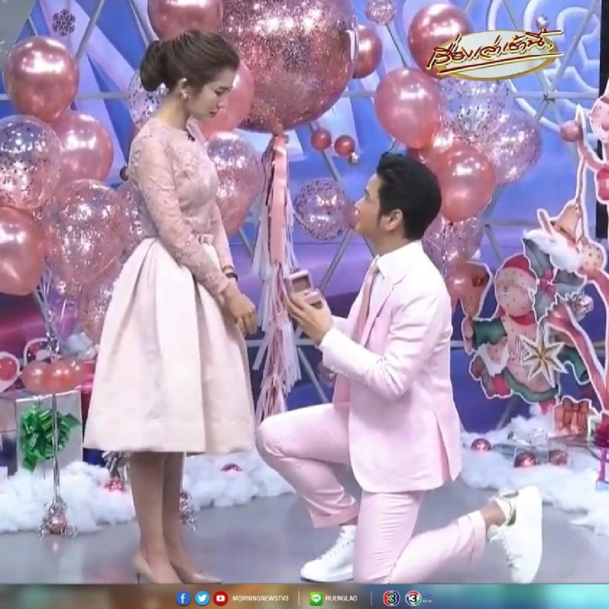"โต๋" เซอร์ไพรส์ ขอ "ไบรท์" แต่งงานกลางรายการ #เรื่องเล่าเช้านี้