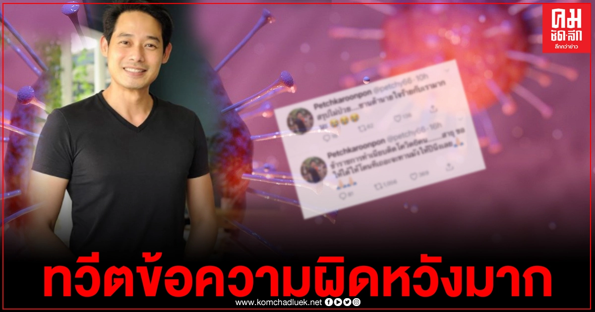 "เพชร กรุณพล" ทวีตข้อความผิดหวังอย่างแรง ข้าราชการทำเนียบไม่ติดเชื้อโควิด หลังแช่งไว้ขอให้ติดจะทานมัง 1 ปี 
