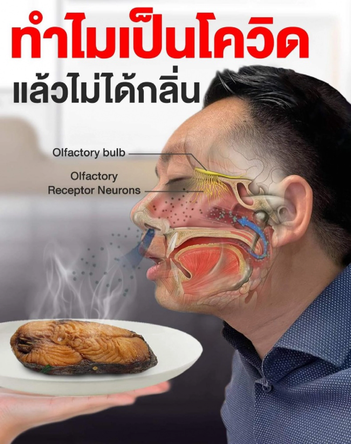 "หมอแล็บ"ไขข้อสงสัย ทำไมคนเป็นโควิดถึงไม่ได้กลิ่น
