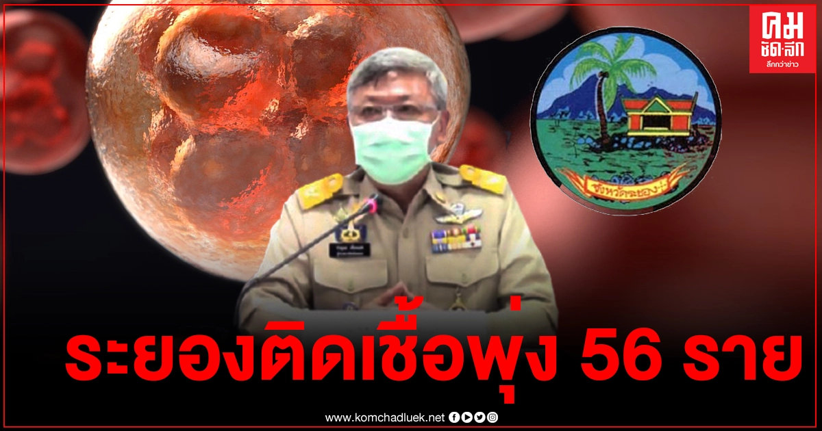 ด่วน ผู้ว่าฯระยอง ยกระดับ 4 อำเภอ พื้นที่ควบคุมสูงสุด หลังพบผู้ติดเชื้อพุ่งพรวดอีก 56 ราย ด่วน ผู้ว่าฯระยอง ยกระดับ 4 อำเภอ พื้นที่ควบคุมสูงสุด หลังพบผู้ติดเชื้อพุ่งพรวดอีก 56 ราย
