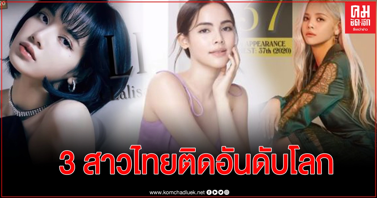  "ลิซ่า-ญาญ่า-สร" ติดโผ สาวหน้าสวยที่สุดในโลกในปี 2020 