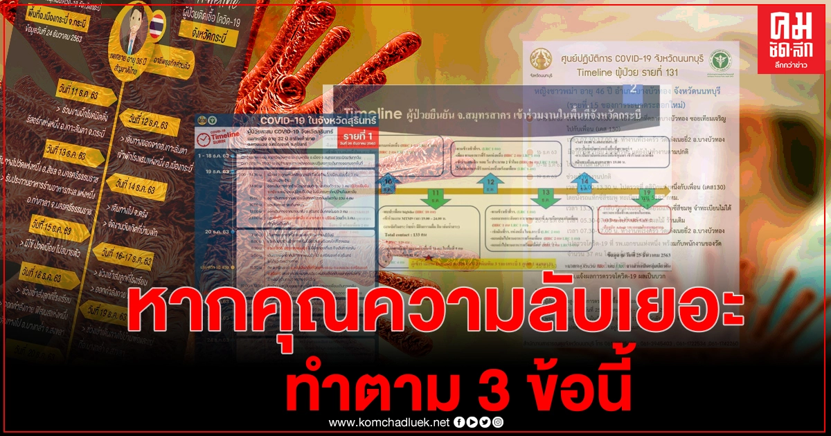 หากคุณมีความลับเยอะ ก็ทำตาม 3 ข้อนี้ ถ้าไม่อยากโดนเปิดเผยไทม์ไลน์ หากคุณมีความลับเยอะ ก็ทำตาม 3 ข้อนี้ ถ้าไม่อยากโดนเปิดเผยไทม์ไลน์
