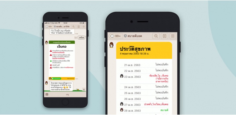 "สบายดี" แชทบอต ตัวช่วยจดบันทึกสุขภาพออนไลน์ 