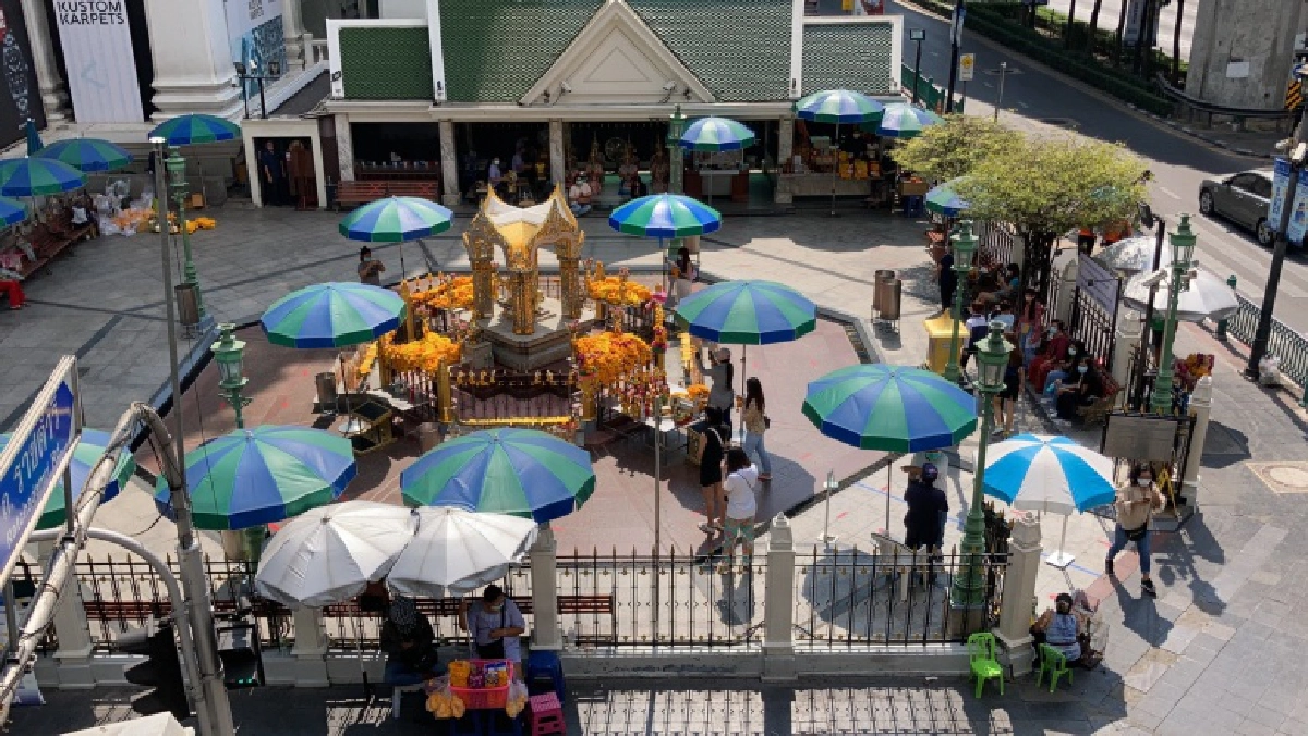 ศาลท้าวมหาพรหม เงียบเหงา ผู้ค้าโอดรายได้เหลือหลักร้อย 