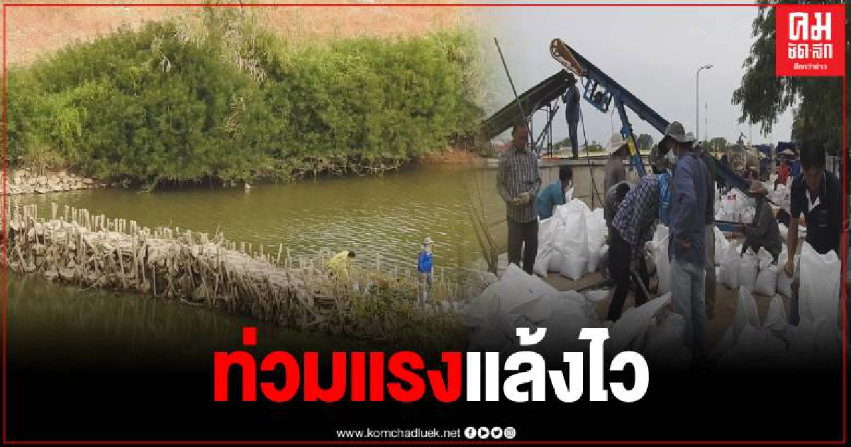 เทศบาลเมืองสวรรคโลก ระดมกำลังทำฝายกลางแม่น้ำยม สู้ภัยแล้ง เทศบาลเมืองสวรรคโลก ระดมกำลังทำฝายกลางแม่น้ำยม สู้ภัยแล้ง
