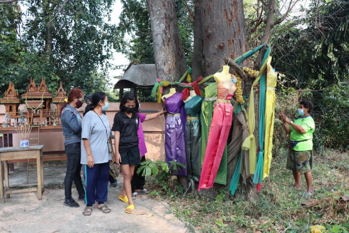 ใกล้หวยออก ชาวบ้านแห่ขอเลขเด็ดตะเคียนคู่ อายุกว่า 100 ปี