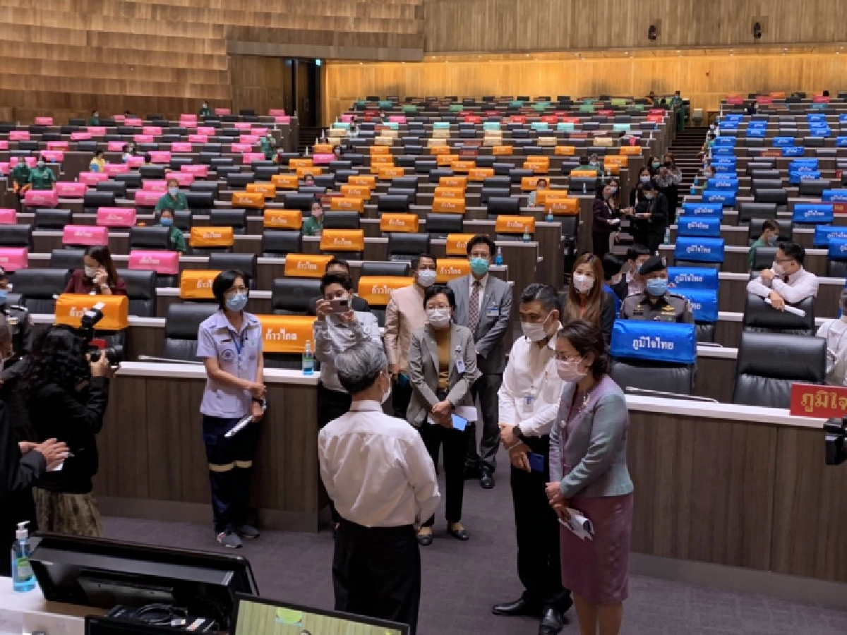 สภาฯยกระดับคุมโควิด–19เข้มข้น ส.ส. 5 จังหวัดควบคุมสูงสุด ต้องแสดงผลตรวจ โควิด-19