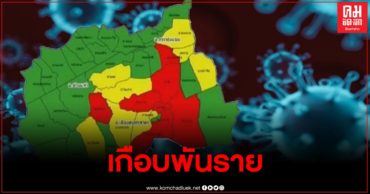 สมุทรสาคร ยอดผู้ติดเชื้อรายใหม่พุ่ง 914ราย สมุทรสาคร ยอดผู้ติดเชื้อรายใหม่พุ่ง 914ราย