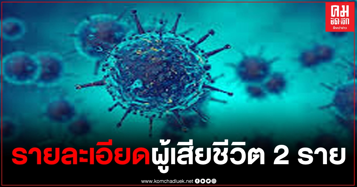 ศบค.เผยรายละเอียดผู้เสียชีวิต จากการติดเชื้อโควิด 2 รายวันนี้ ศบค.เผยรายละเอียดผู้เสียชีวิต จากการติดเชื้อโควิด 2 รายวันนี้