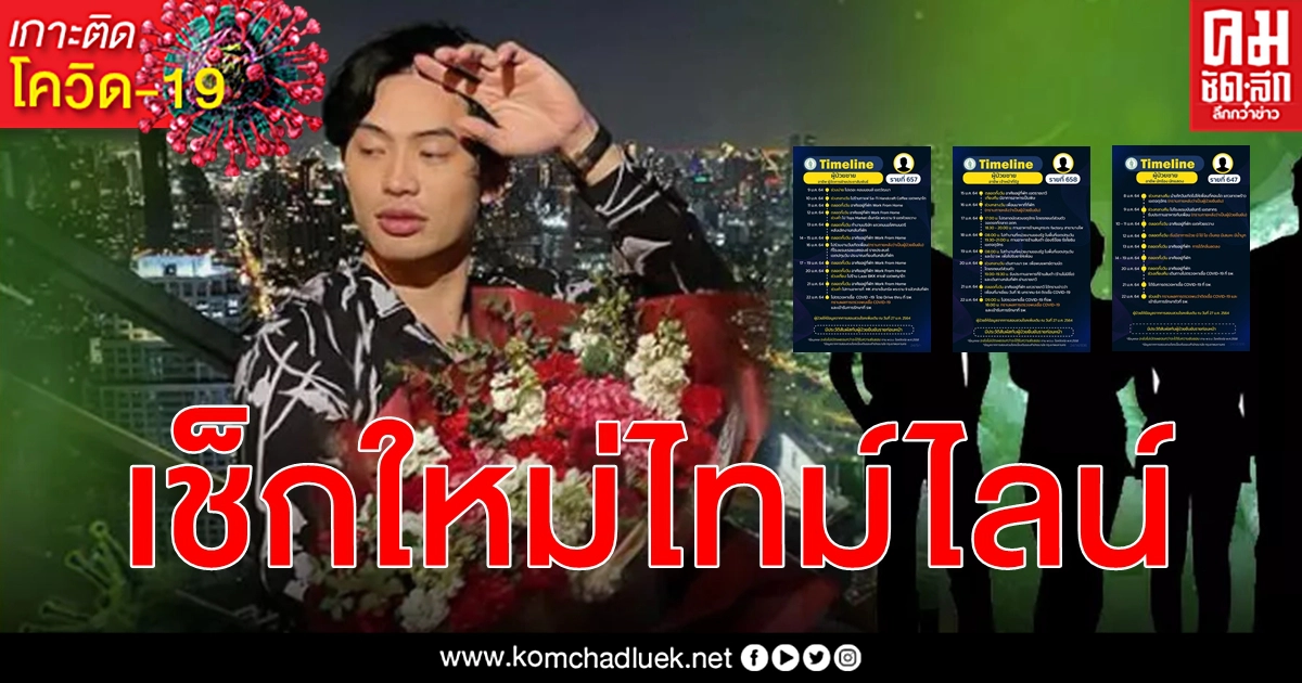 เช็กอีกครั้ง กทม. อัปเดตเคส นักร้องนักแสดง ประชาสัมพันธ์ จนท.รัฐ ไทม์ไลน์โยง ดีเจมะตูม เช็กอีกครั้ง กทม. อัปเดตเคส นักร้องนักแสดง ประชาสัมพันธ์ จนท.รัฐ ไทม์ไลน์โยง ดีเจมะตูม