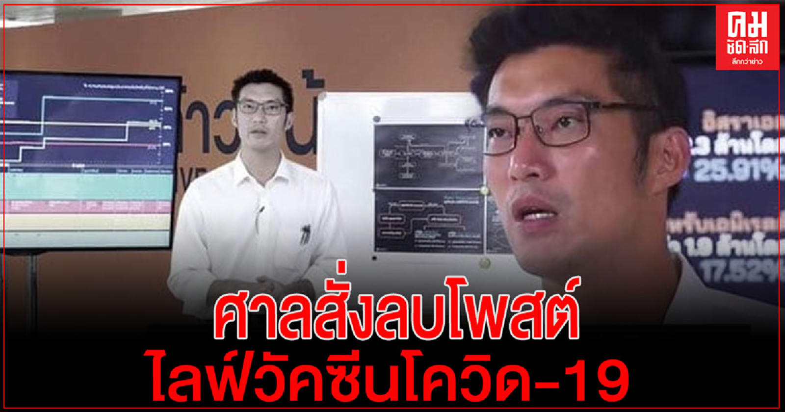 ด่วน..ศาลสั่งปิดกั้น-ลบโพสต์ คณะก้าวหน้า ปม "ธนาธร" ไลฟ์วัคซีนโควิด