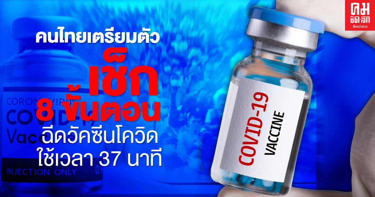 8 ขั้นตอน ฉีดวัคซีนโควิด ใช้เวลา 37 นาที เตรียมตัวแอดไลน์ "หมอพร้อม" ก่อนรับวัคซีนจริง 8 ขั้นตอน ฉีดวัคซีนโควิด ใช้เวลา 37 นาที เตรียมตัวแอดไลน์ "หมอพร้อม" ก่อนรับวัคซีนจริง