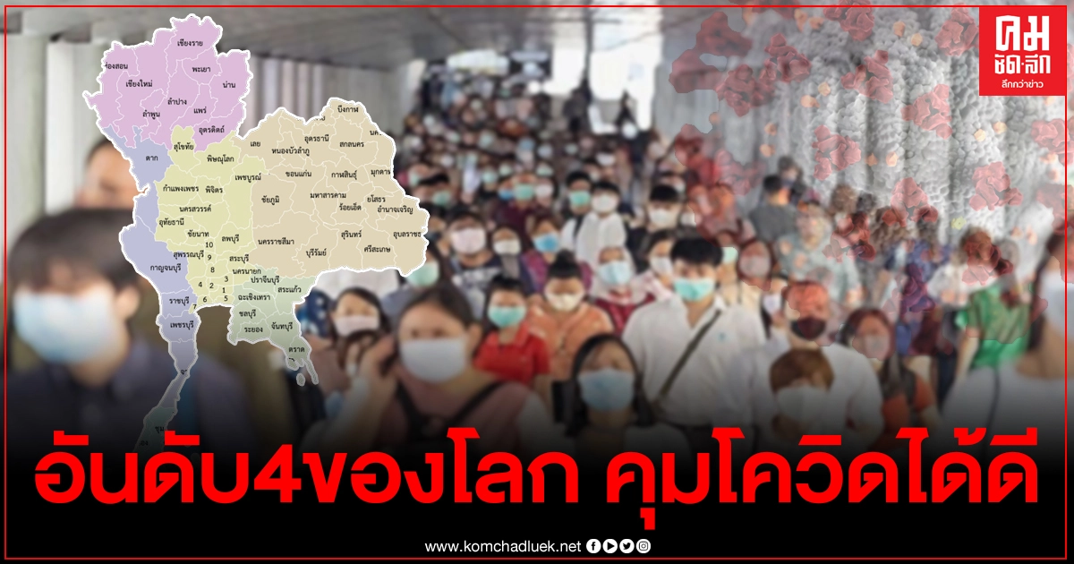 สธ. เผยไทยเป็นอันดับ 4 ของโลกควบคุมโควิด 19 ได้ดี