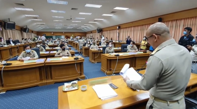 "ตู่-นันทิดา" นั่งเก้าอี้นายก อบจ. ประชุมสภา อบจ.สมุทรปราการ ครั้งแรก