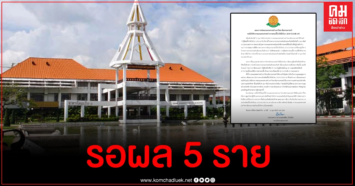 คณะแพทยศาสตร์ มธ.แถลงกรณีนักศึกษาแพทย์ติดโควิด-19