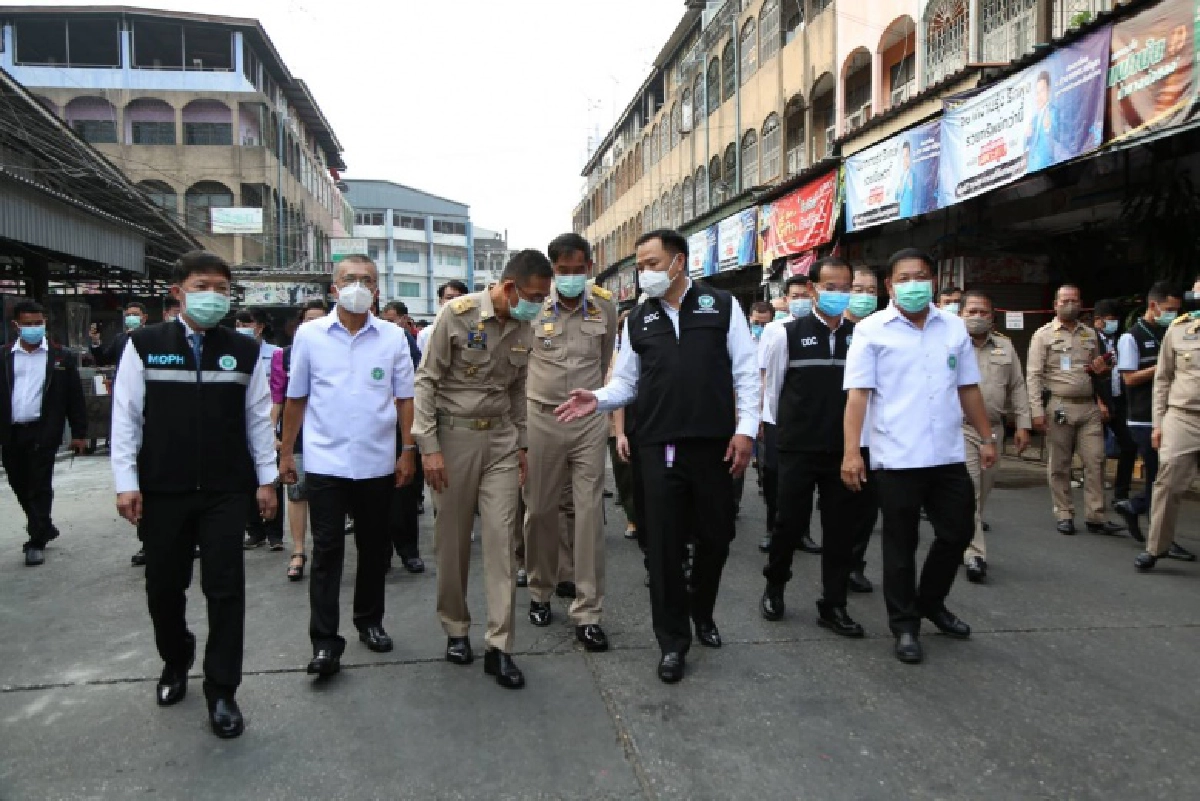"อนุทิน" ลงพื้นที่ตลาด จ.ปทุมธานี ติดตามการควบคุมโควิด 19