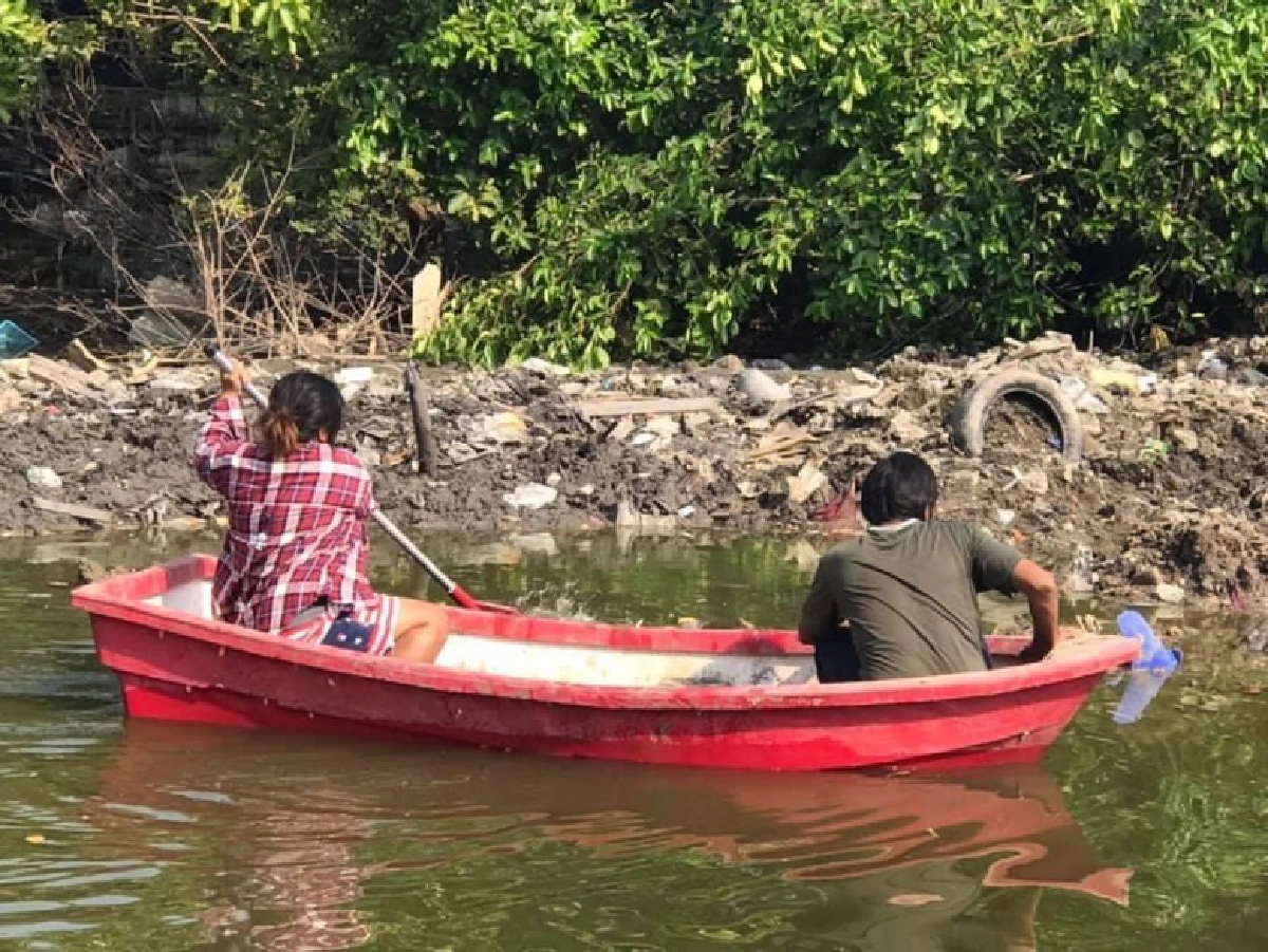 "ศรีสุวรรณ" นำชุมชนวัดรังสิตแจ้งความเอาผิดผู้ที่ถมดินรุกล้ำคลองเปรมประชากร