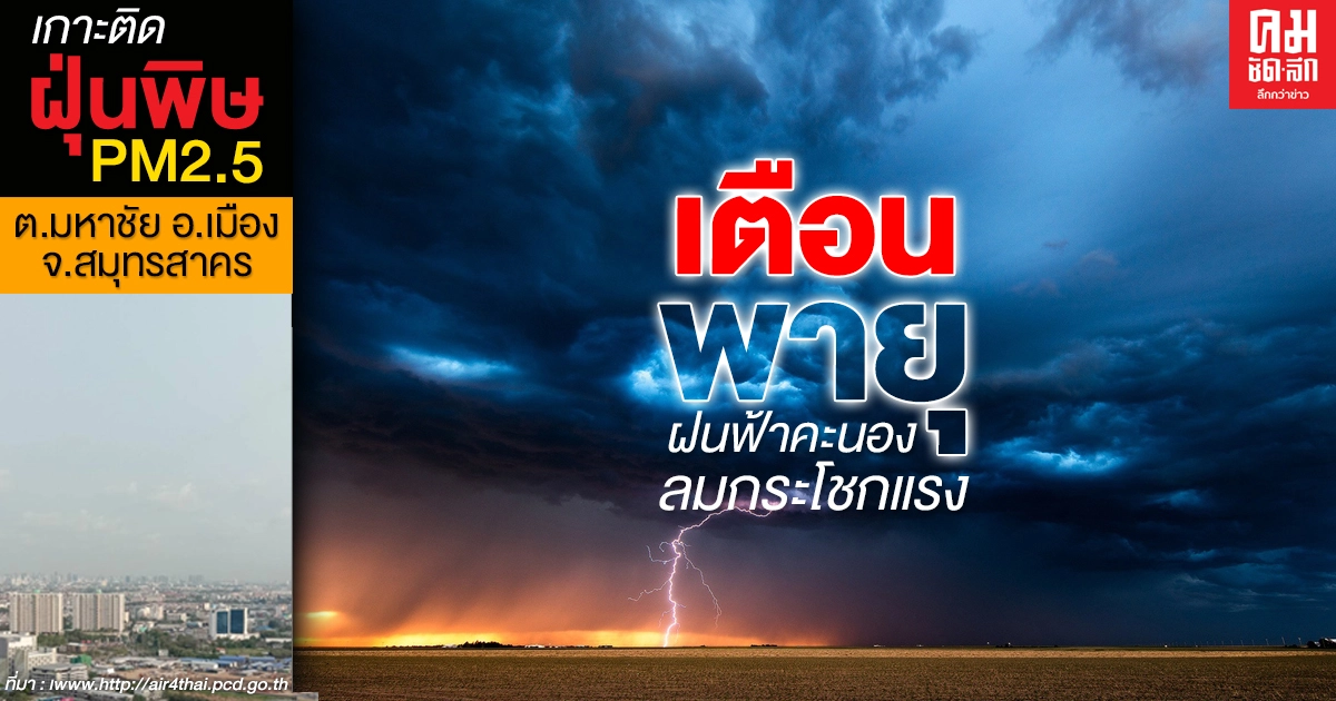 กรมอุตุฯเตือน 4 ภาคอากาศร้อน พายุฝนฟ้าคะนองลมกระโชกแรง 28 ก.พ.-4 มี.ค. 2564